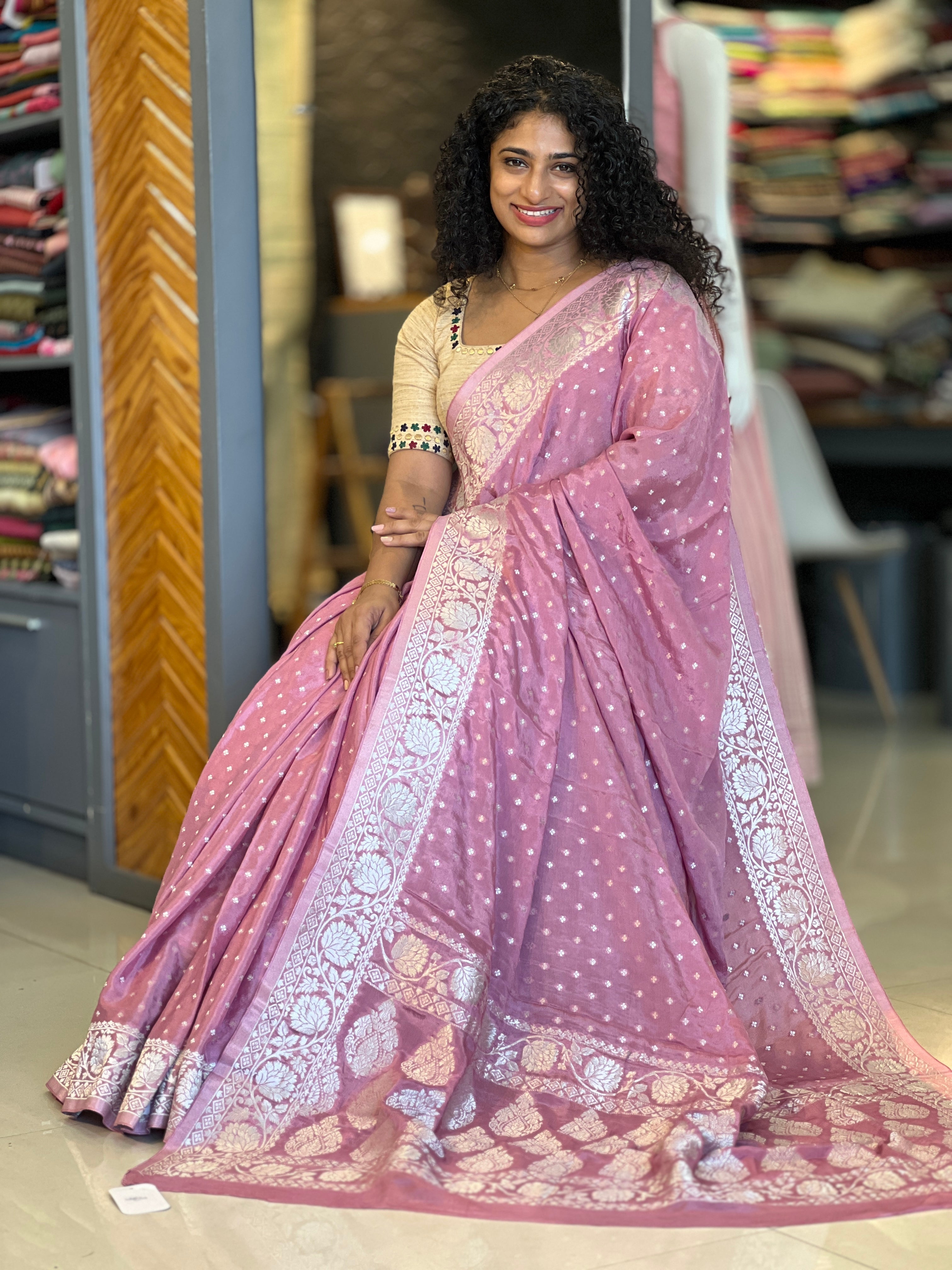 Banarasi Weaving Georgette Saree | YNG346