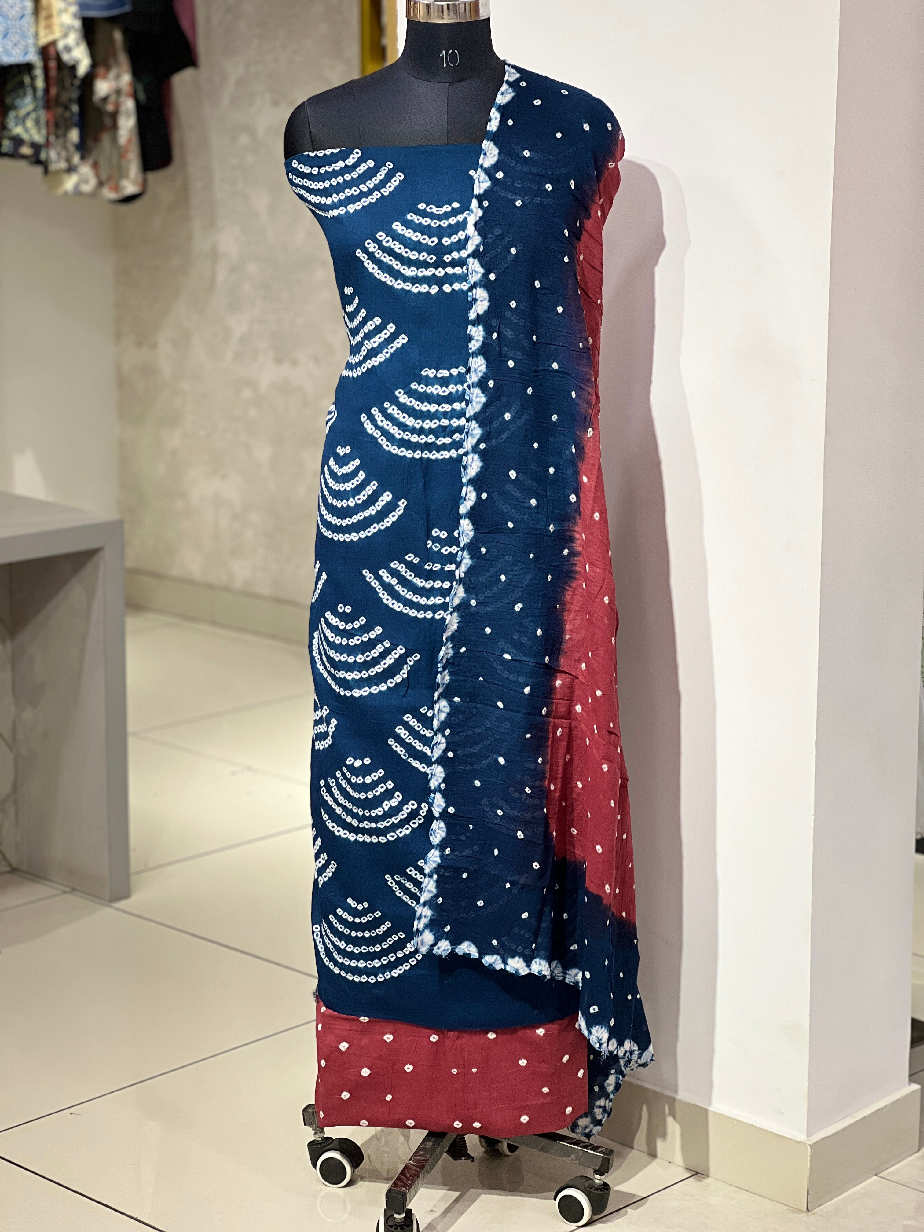 Bandhini Print Patterned Cotton Salwar Set | JT193