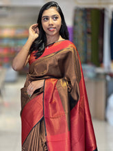 Traditional Zari Woven Brocade Patterned Semi Silk Saree | KAC154