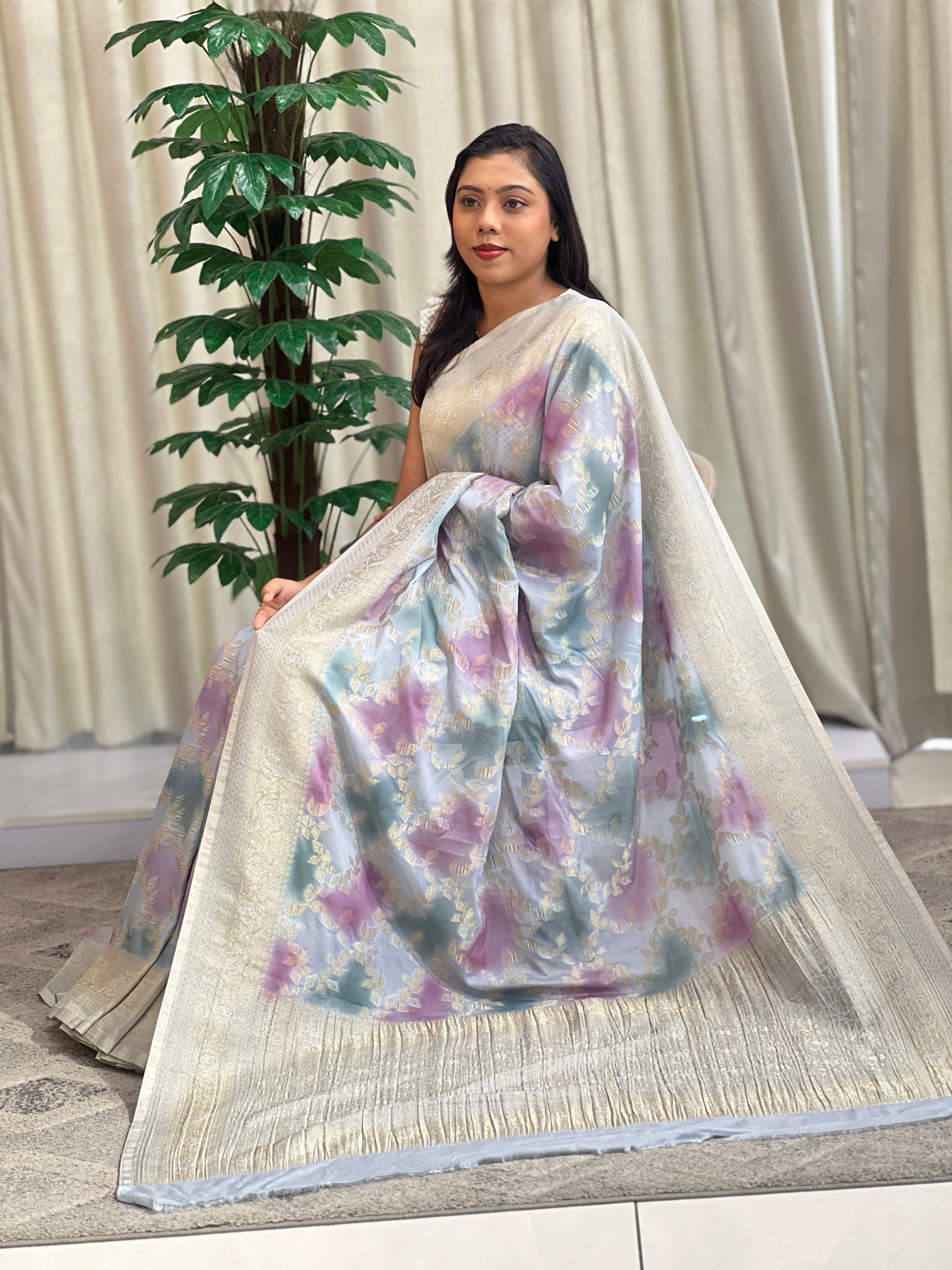 Rangat Pattern Georgette Saree  | RS140