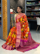 Bright Orange & Yellow Shade Kanchipuram Saree | ADB131