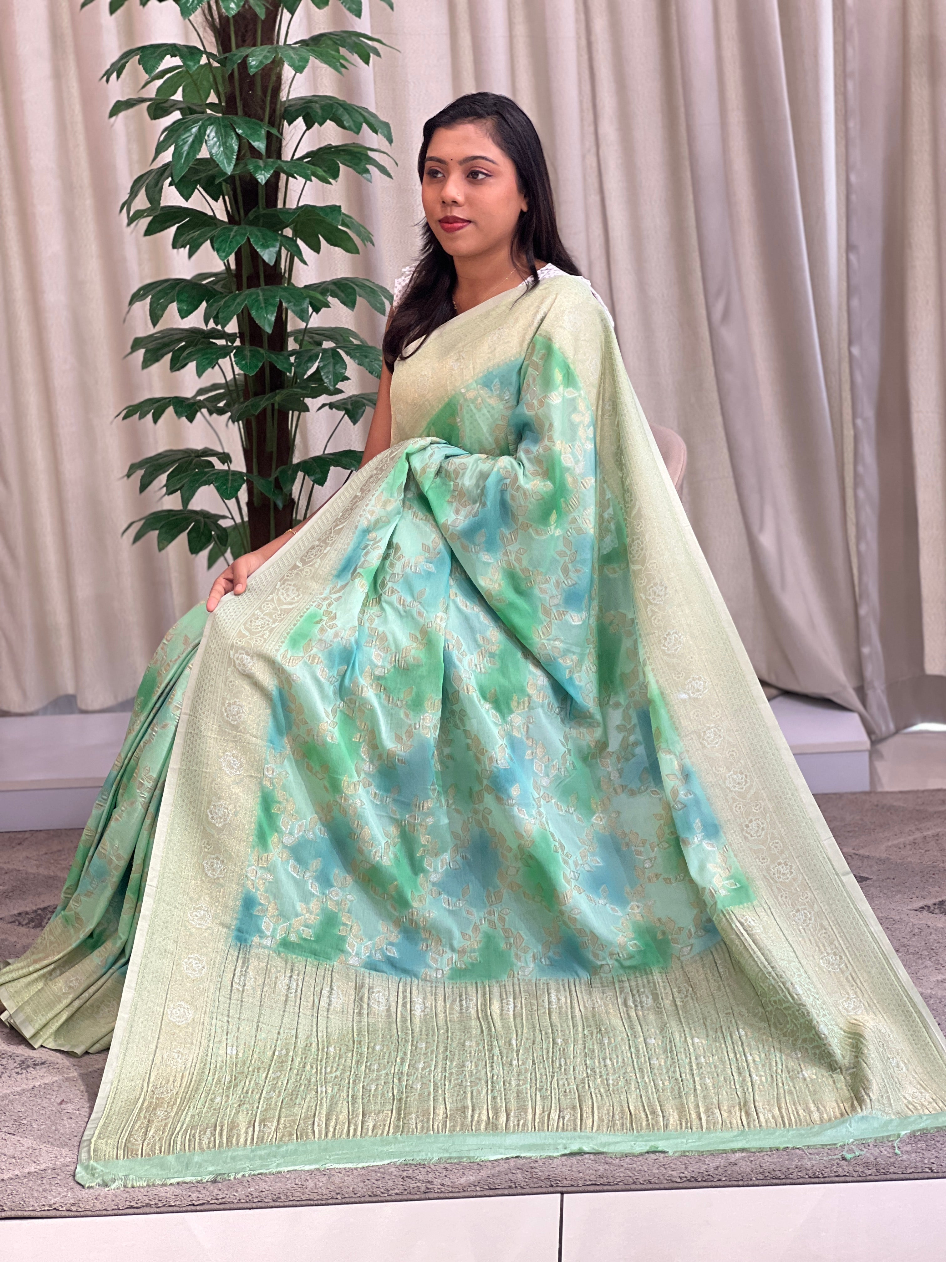 Rangat Pattern Georgette Saree | RS138