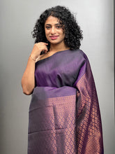 Semi Silk Saree With Copper Zari Weave | KRK296