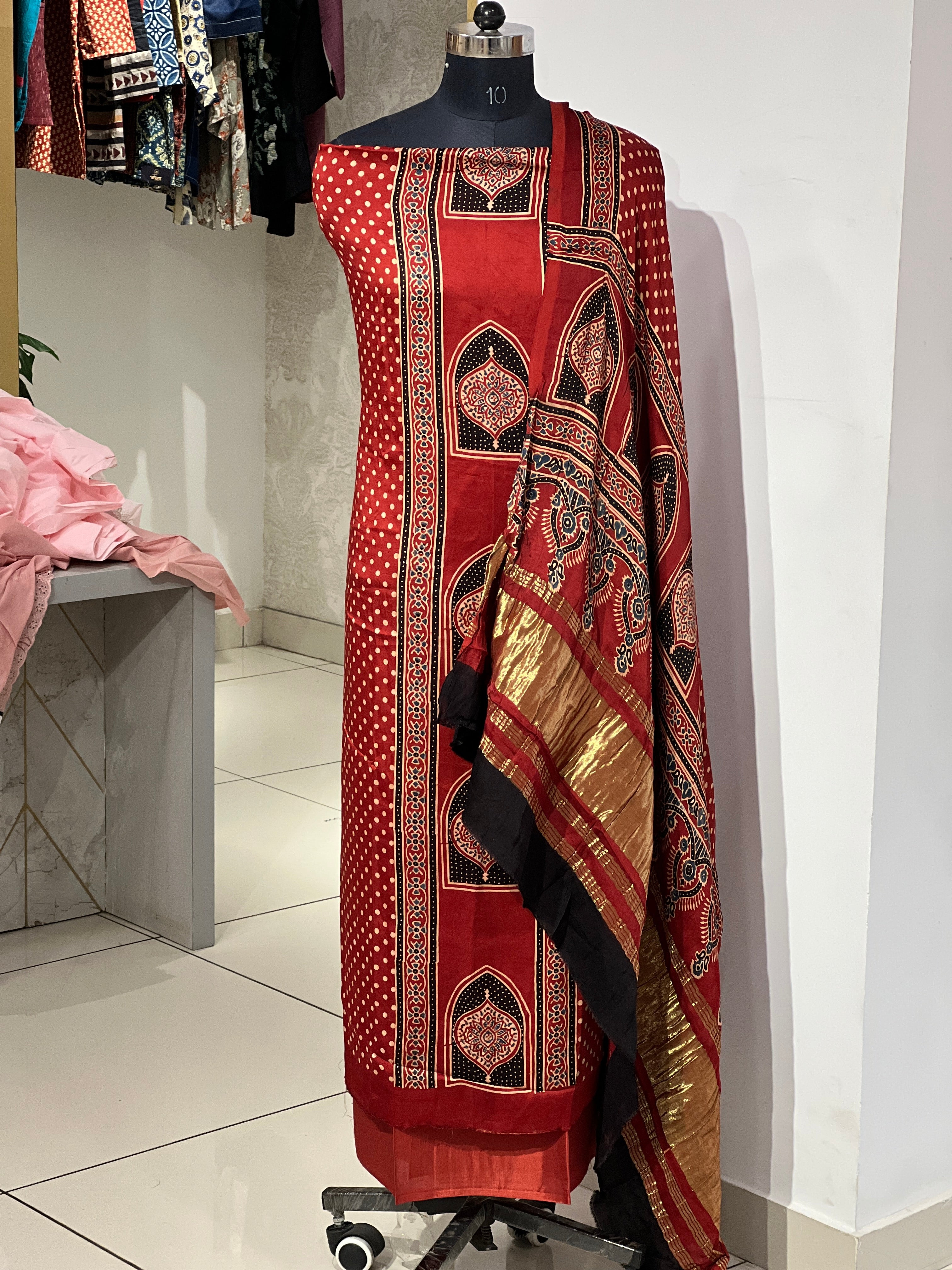 Hand Block Printed Modal Salwar Set | JT111