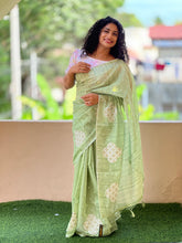 Embroidery Tussar Finish Saree | BLD294