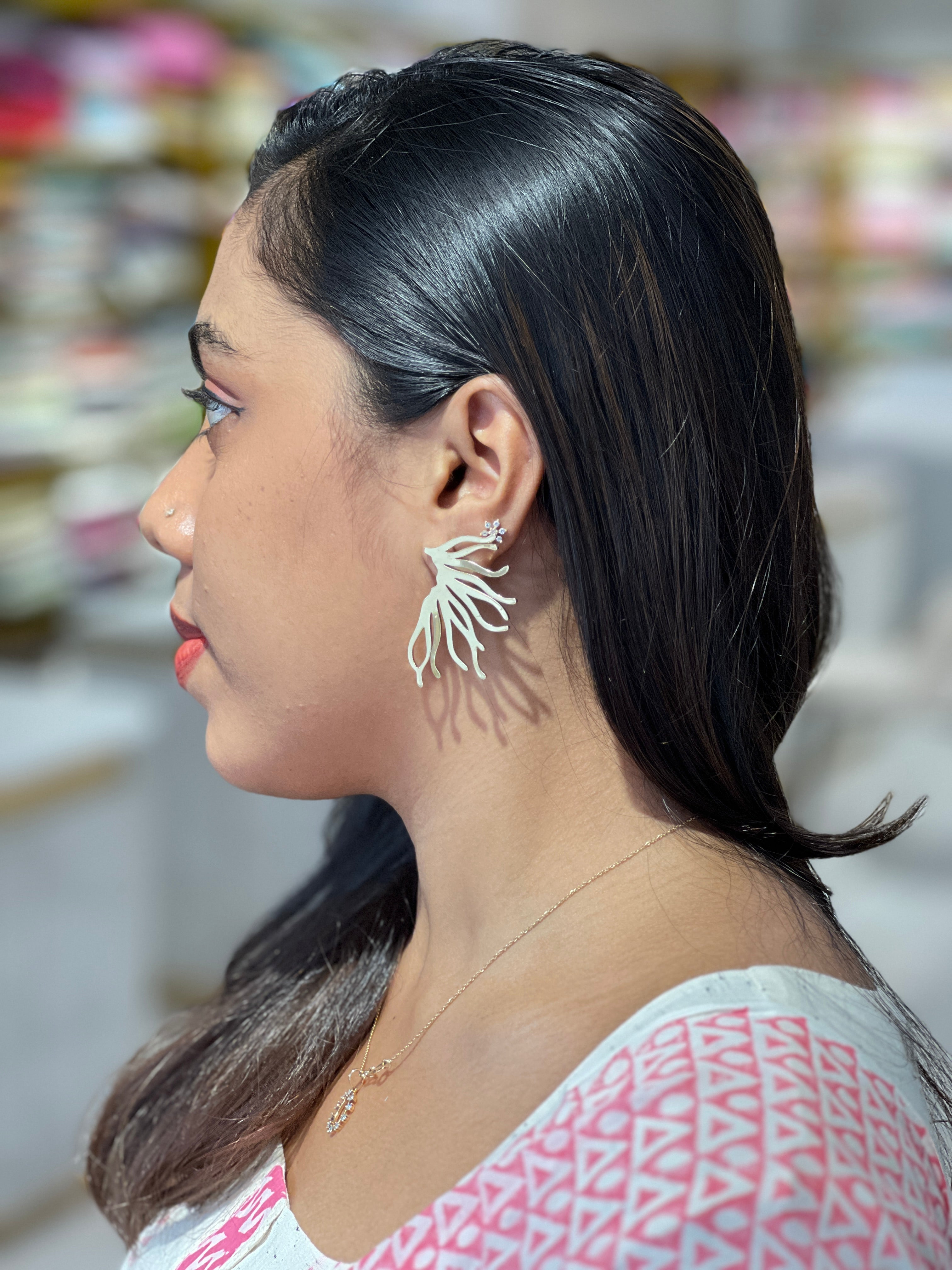 Modern Botanical Earrings | JE193