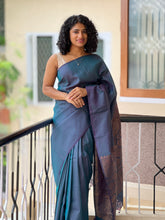 Semi Silk Saree With Copper Zari Weave | KRK296