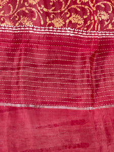 Batik Printed Chanderi Silk Saree | RGD425