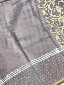 Batik Printed Chanderi Silk Saree | RGD426