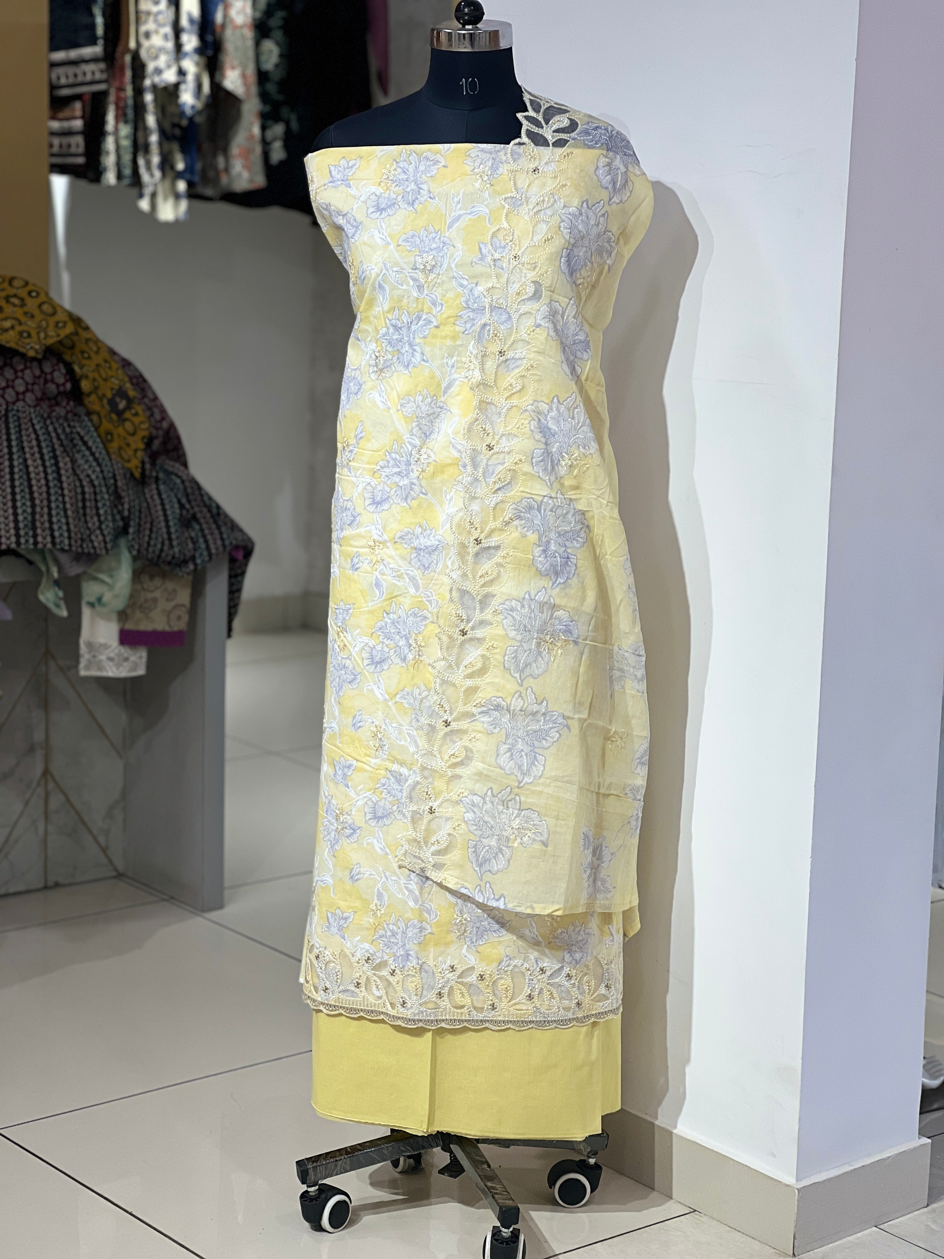 Floral Printed Cotton Salwar Set  | GE107