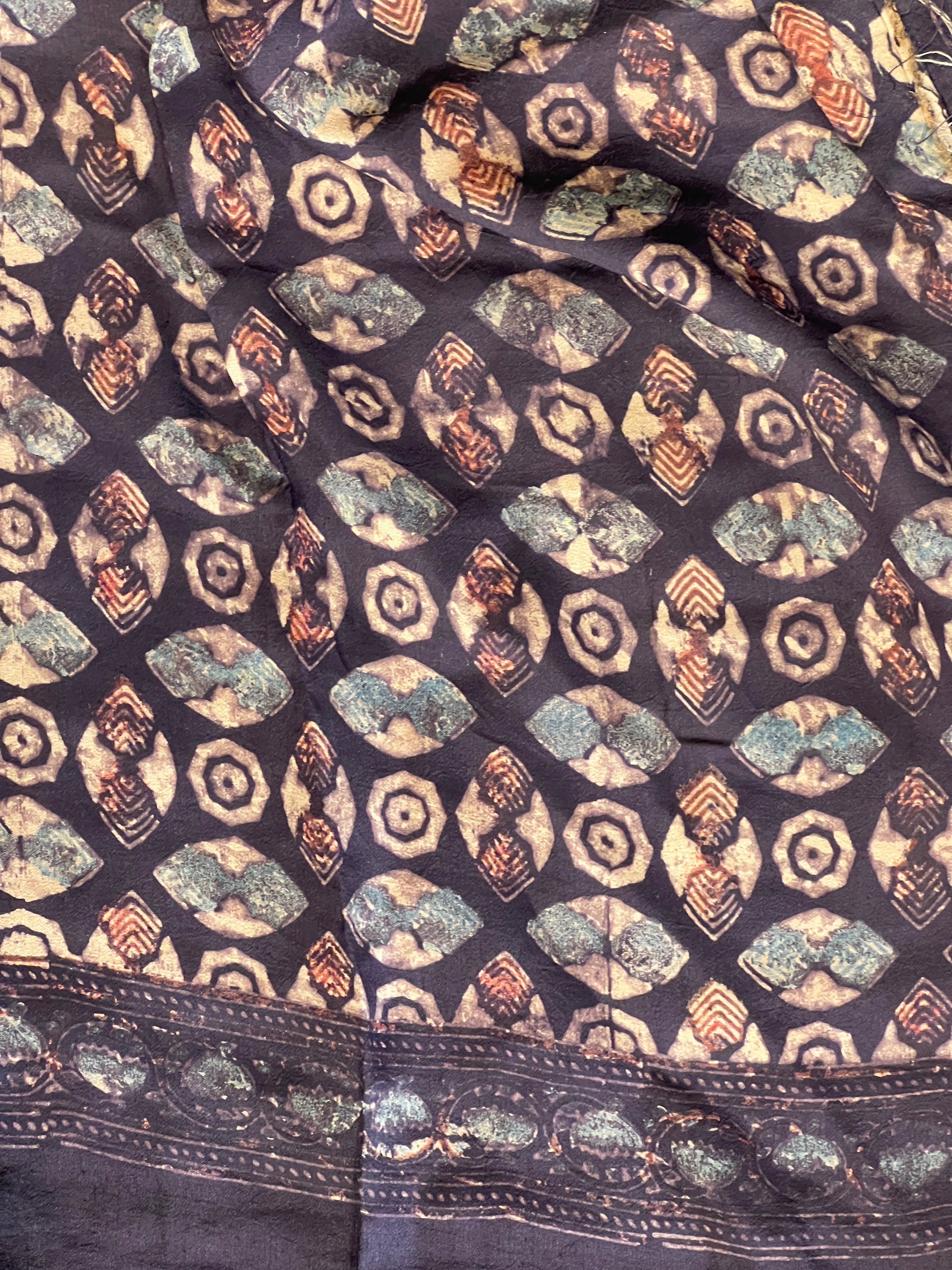 Bandhani & Ajrakh Detailed Pure Silk Saree | YNG754