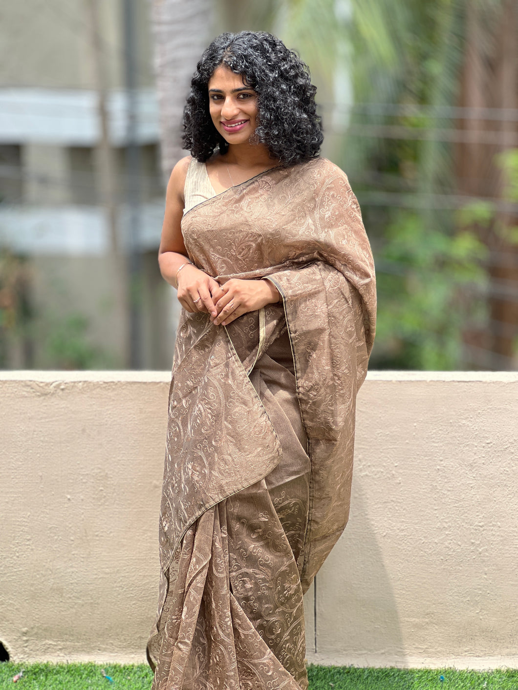 Paisley Inspired Embroidered Supe Net Kota Saree | RR110