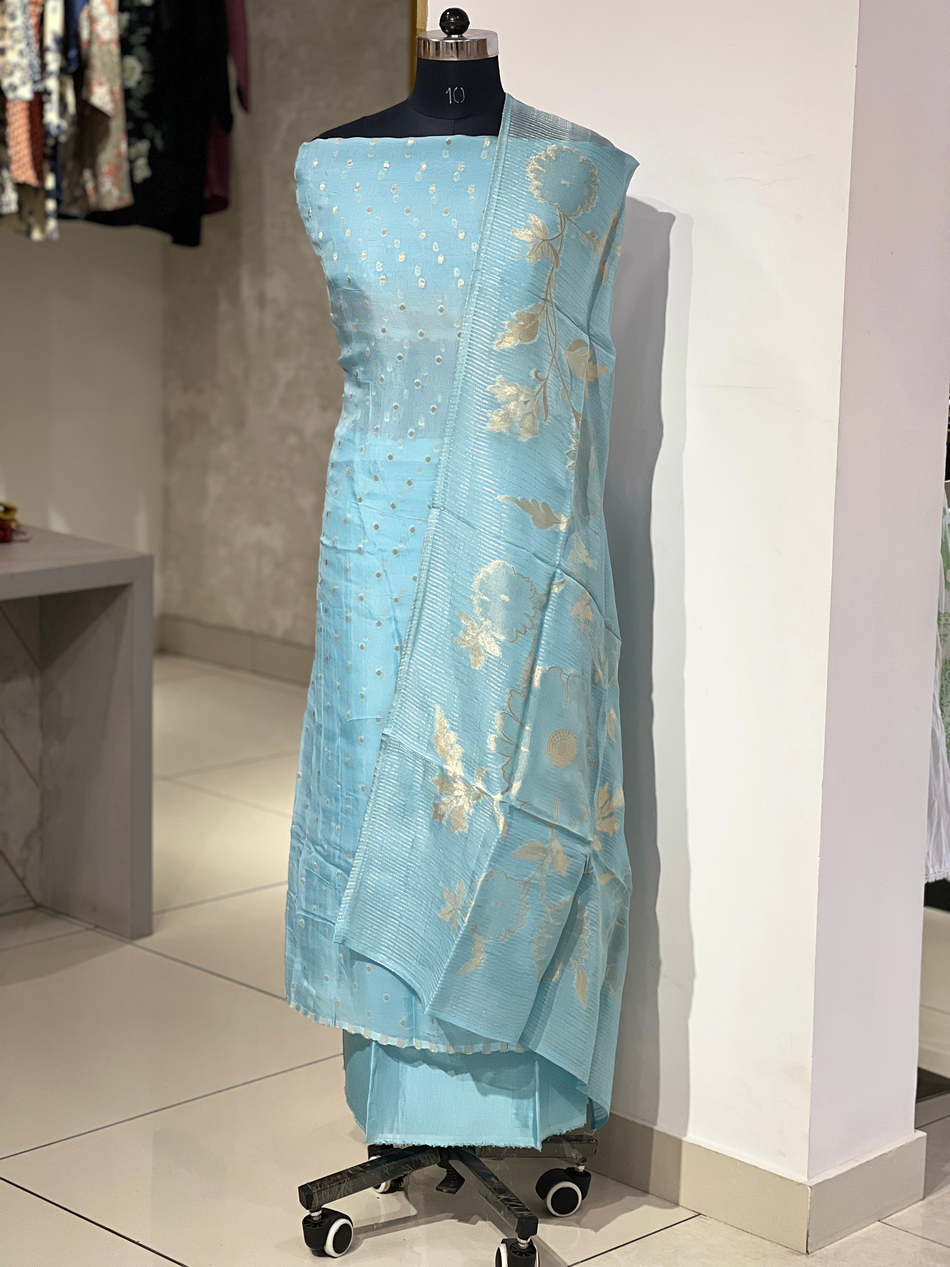 Polka Detailed Organza Salwar Set | SP291