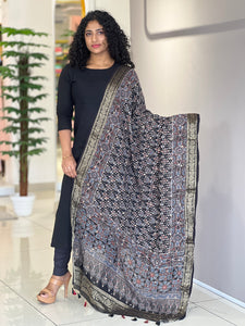 Hand Block Printed Modal Silk Dupatta | SAC167