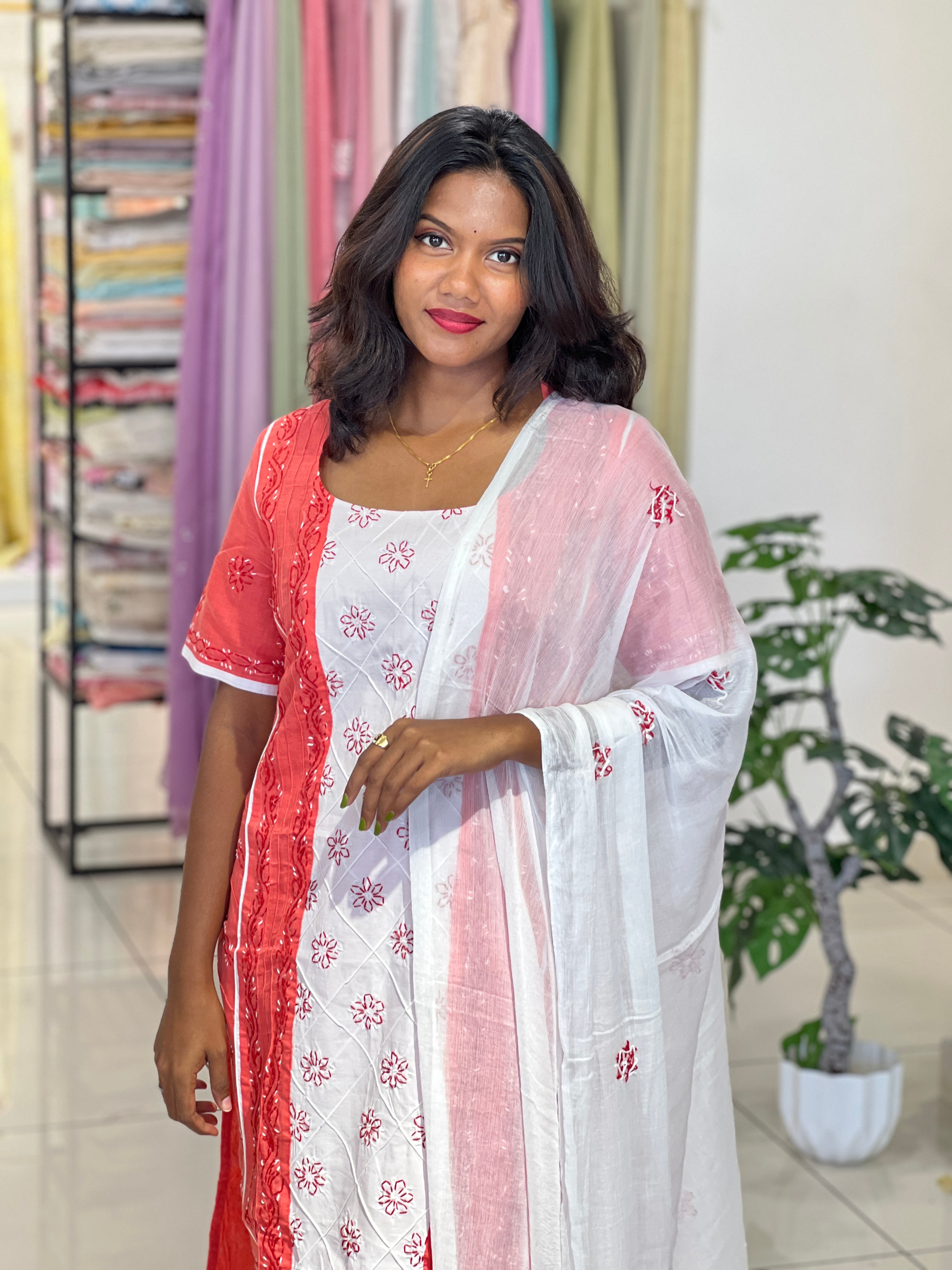 Chanderi Finish Kurta Set | IHP140