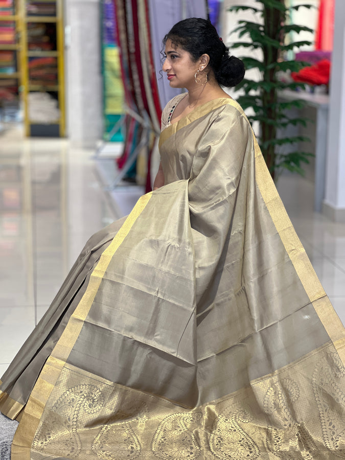 Zari Detailed Soft Silk Saree | AS466