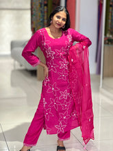 Hand Embroidery Muslin Finish Kurta Set | FW316