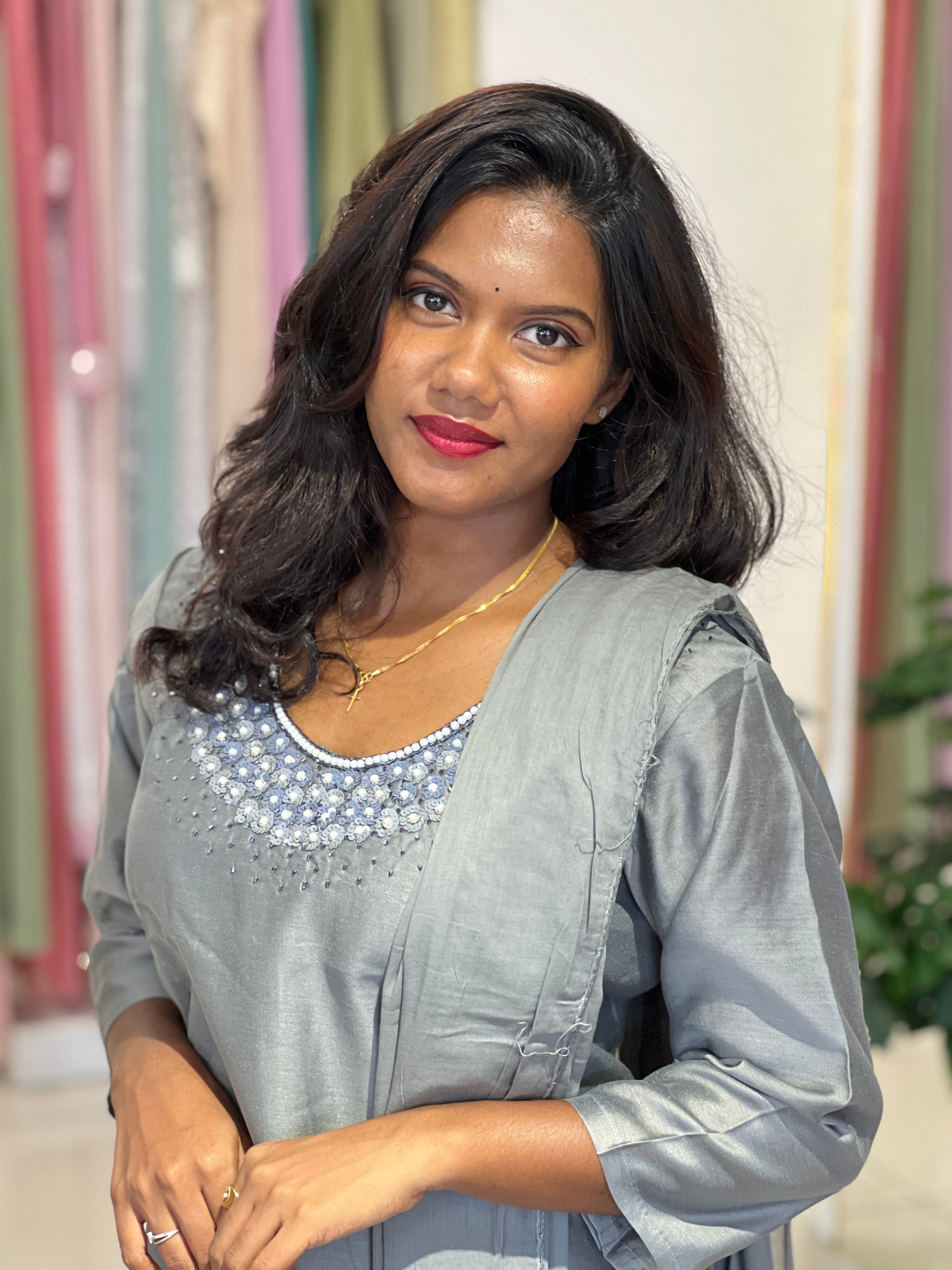 Chanderi Finish Top And Dupatta |  IHP189