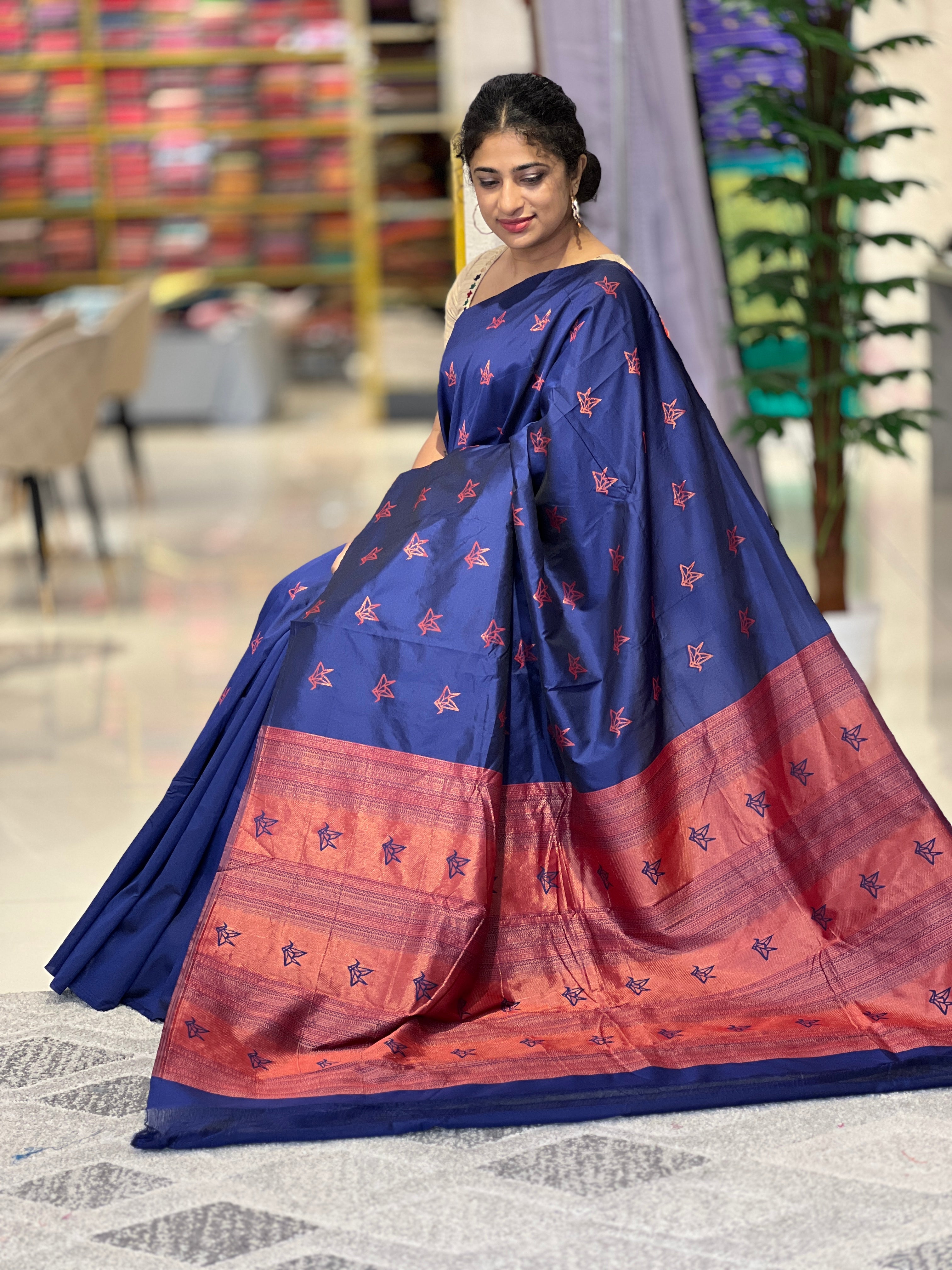 Zari Weaving Semi Silk Saree | KTR192