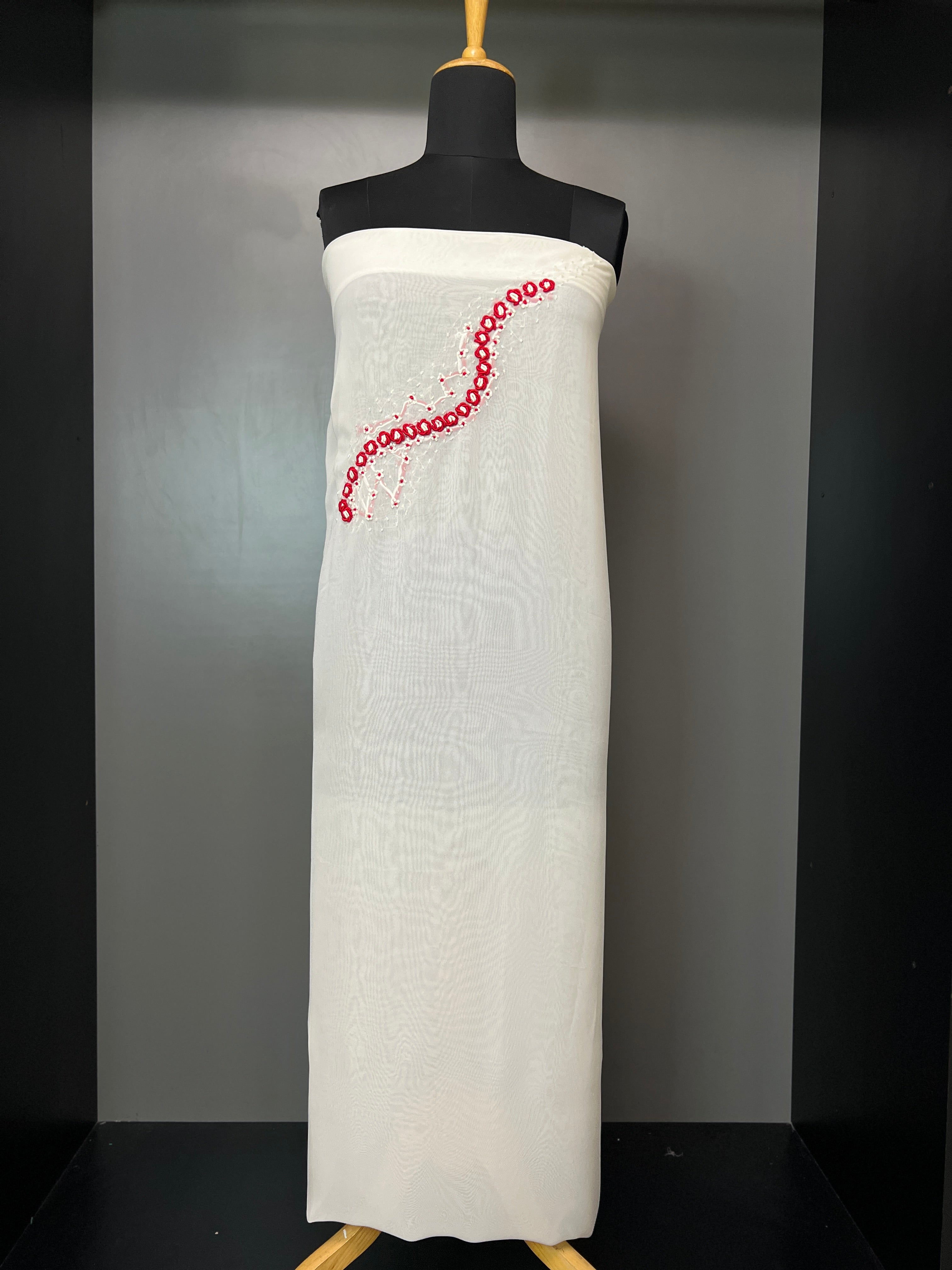 Embroidery Detailing Georgette Kurta Material | DN217