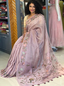 Banarasi Weaving Pattern Organza Saree | SMC148