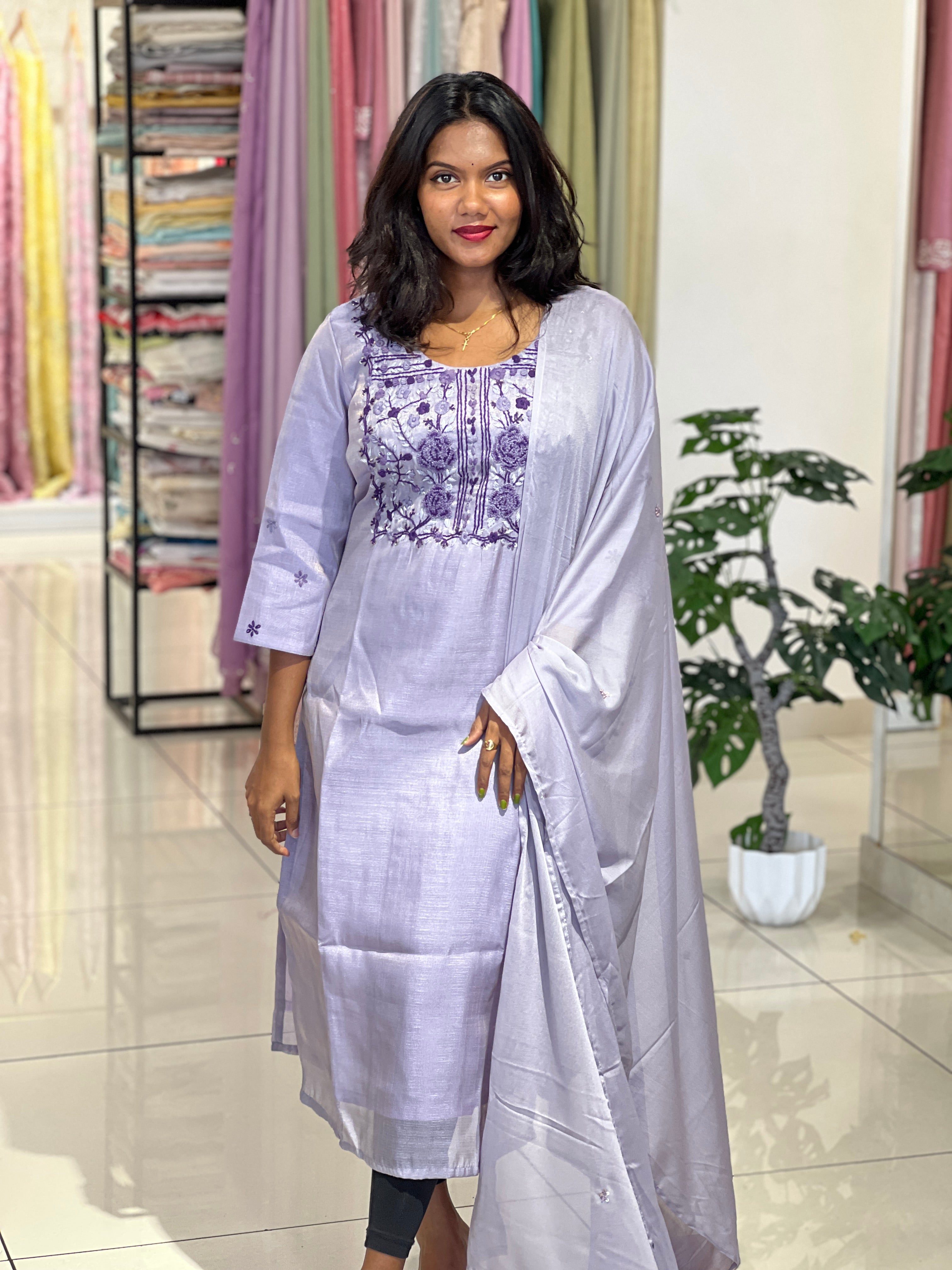 Hand Embroidery Top And Dupatta  | IHP164