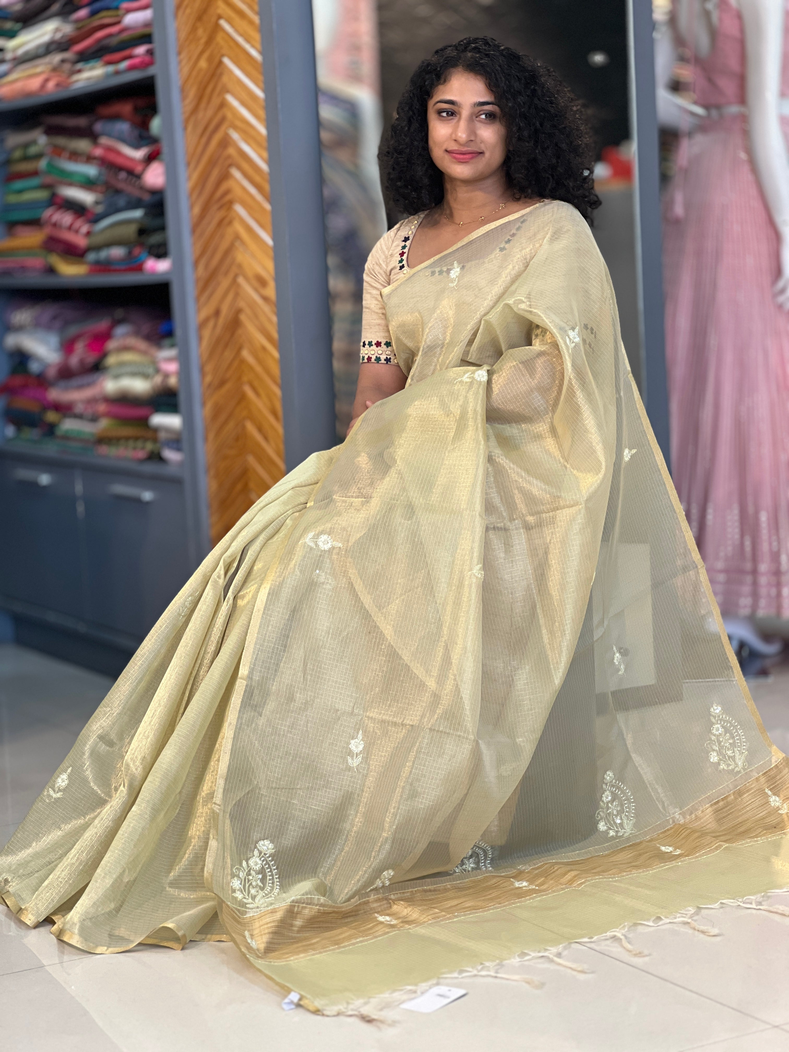 Golden Tissue Kota Saree | SVF119