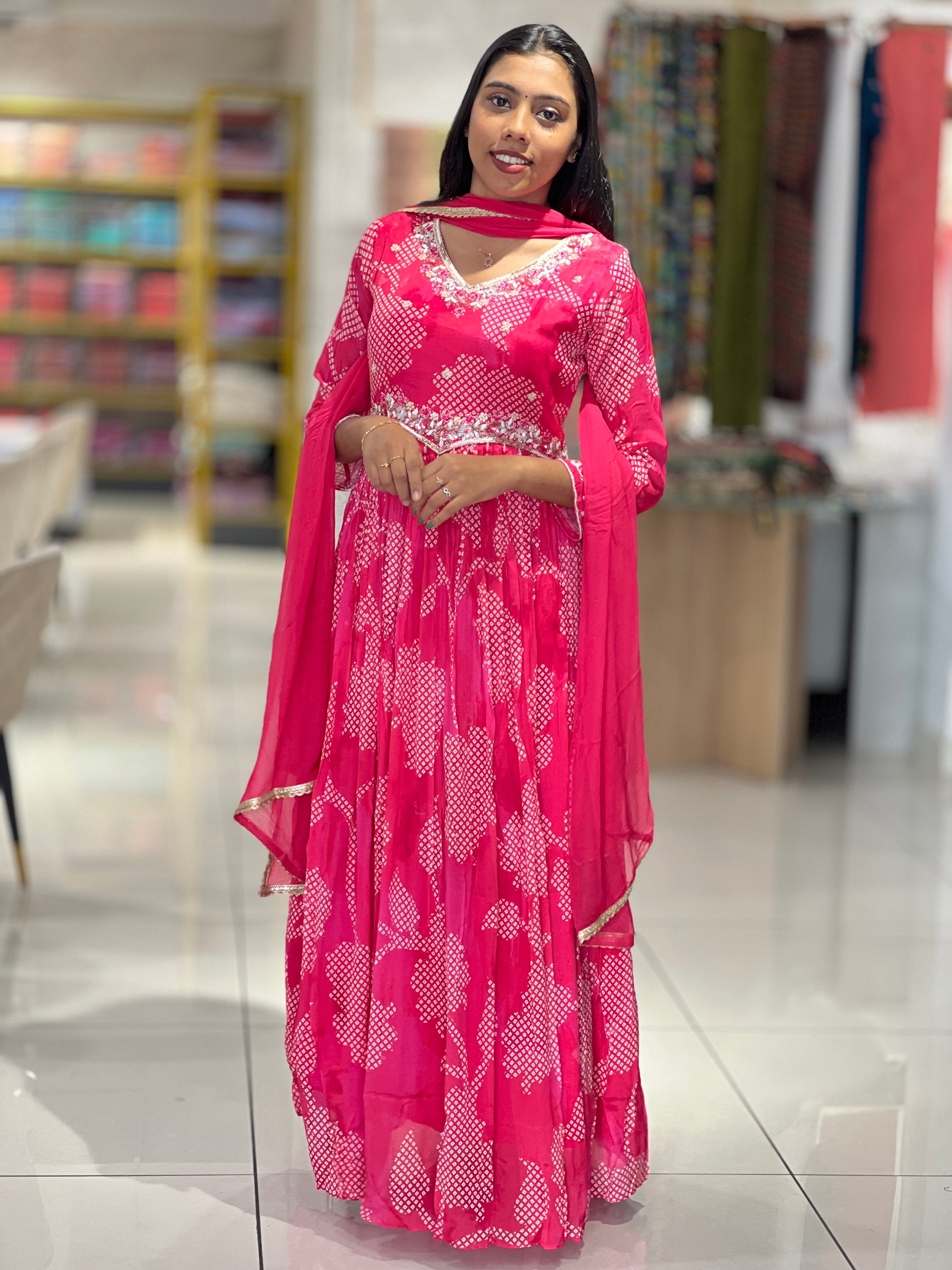 Digital Print With Hand Embroidery Highlighted Muslin Silk Top & Dupatta | FW281