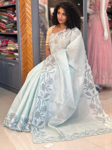 Applique Work Pattern Silky Kota Saree | BLD282