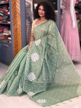 Embroidery Tussar Finish Saree | BLD295