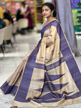 Weaving Patterned Tussar Saree | HS588
