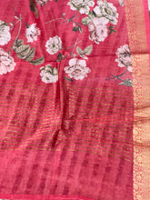 Floral Printed Chanderi Silk Saree | RGD417