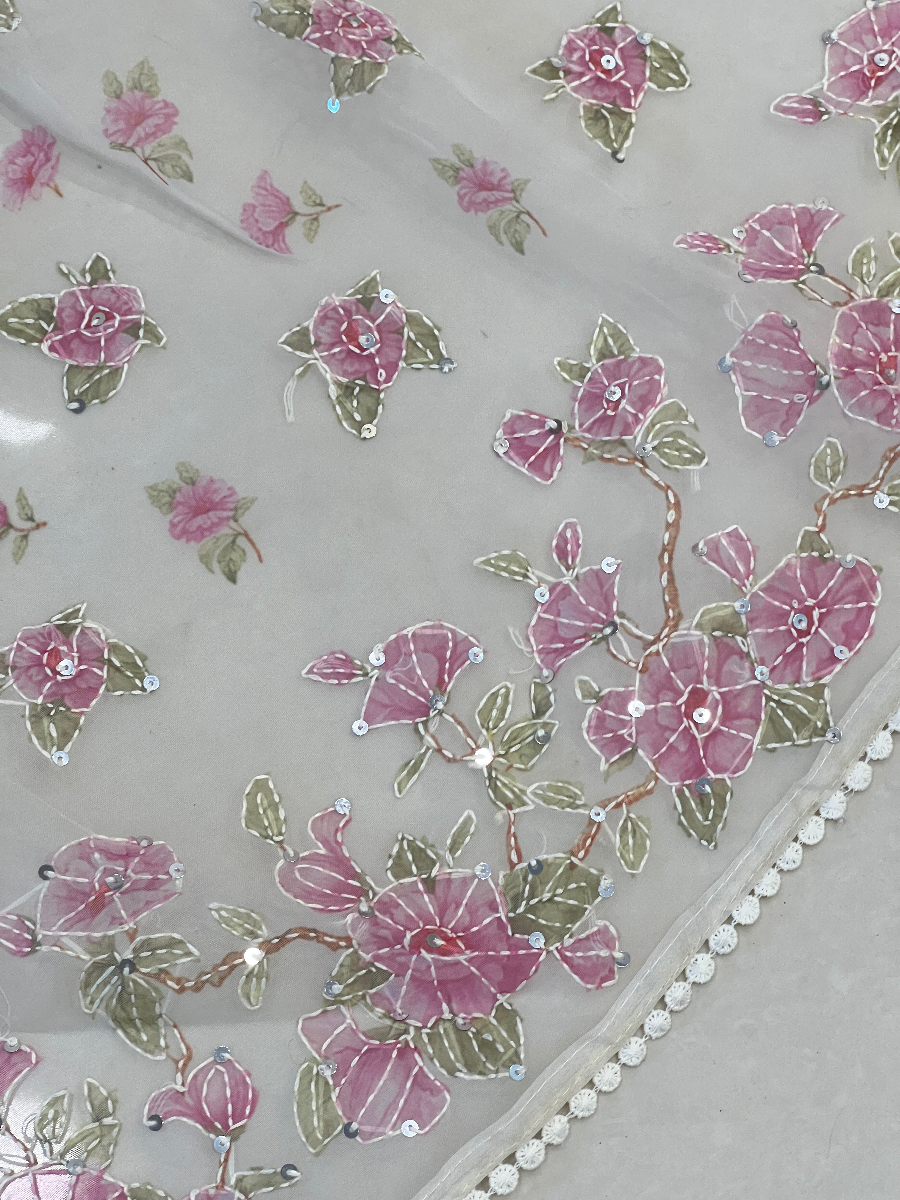 Floral Digital Printed Organza Saree | BLD1802