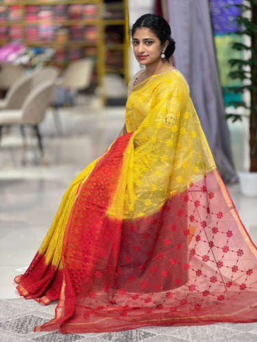 Floral Embroidered Kota Saree | RK265