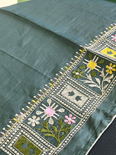 Machine Embroidered  Dola Silk Saree | RP449