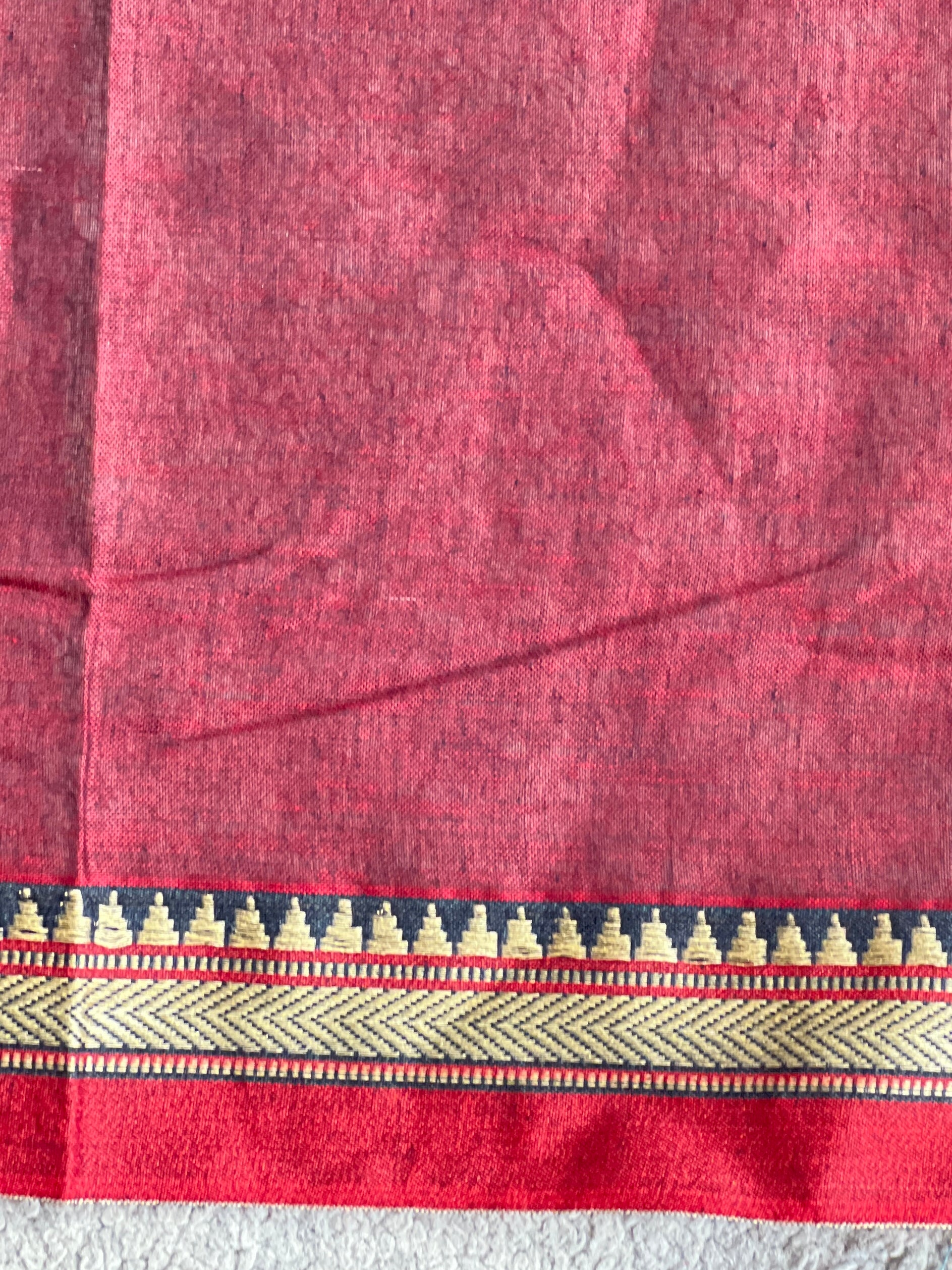 Traditional Narayanpet Mercerized Cotton Saree | GAS120