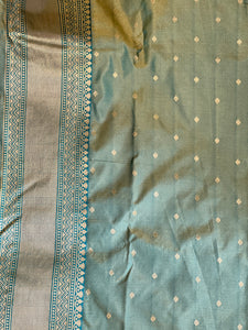 Traditional Zari Woven Brocade Patterned Semi Silk Saree | KAC170