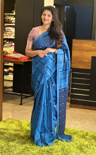 Coin Weaving Matka Silk Saree | RGD630