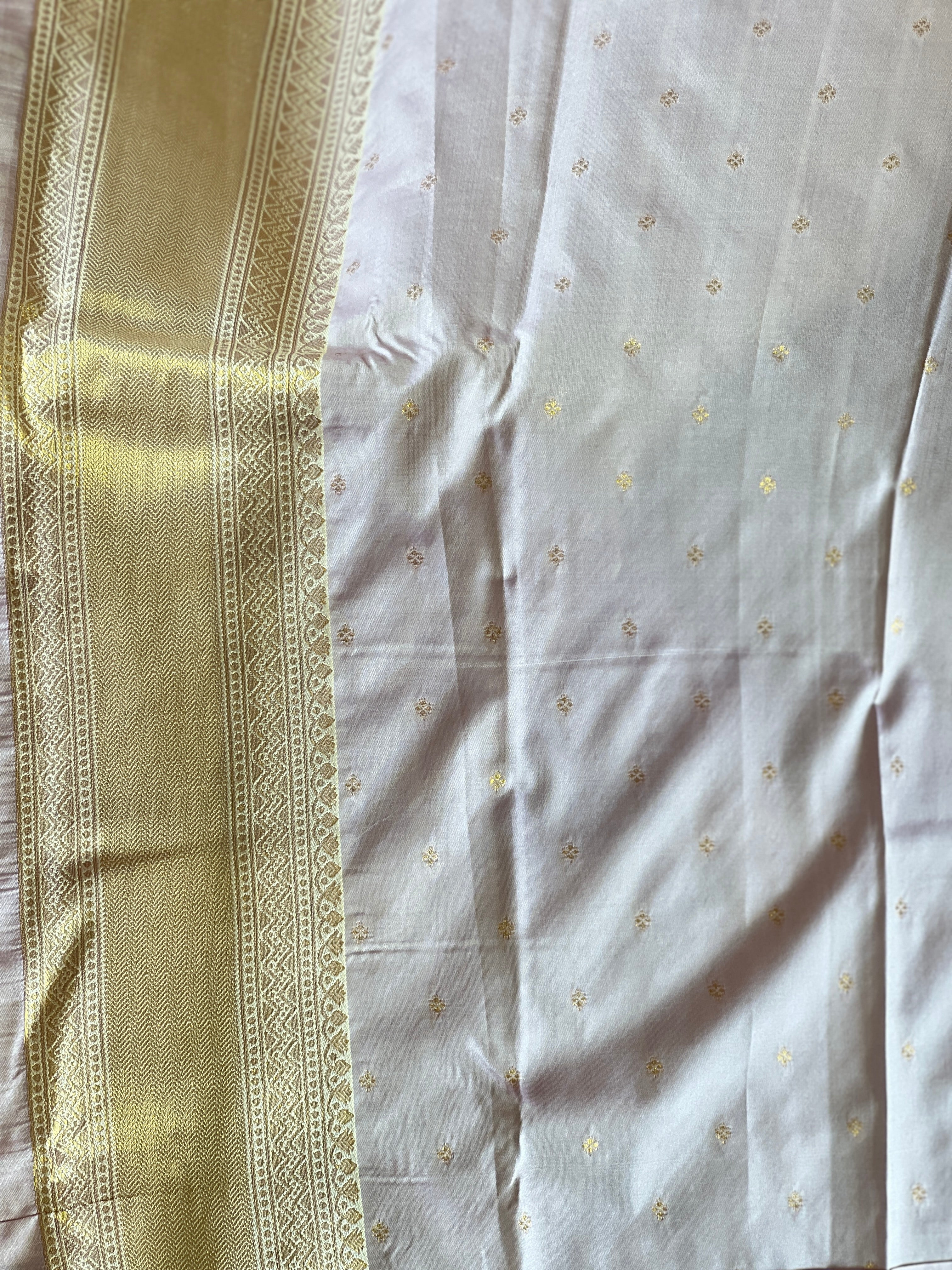 Traditional Zari Woven Brocade Patterned Semi Silk Saree | KAC165
