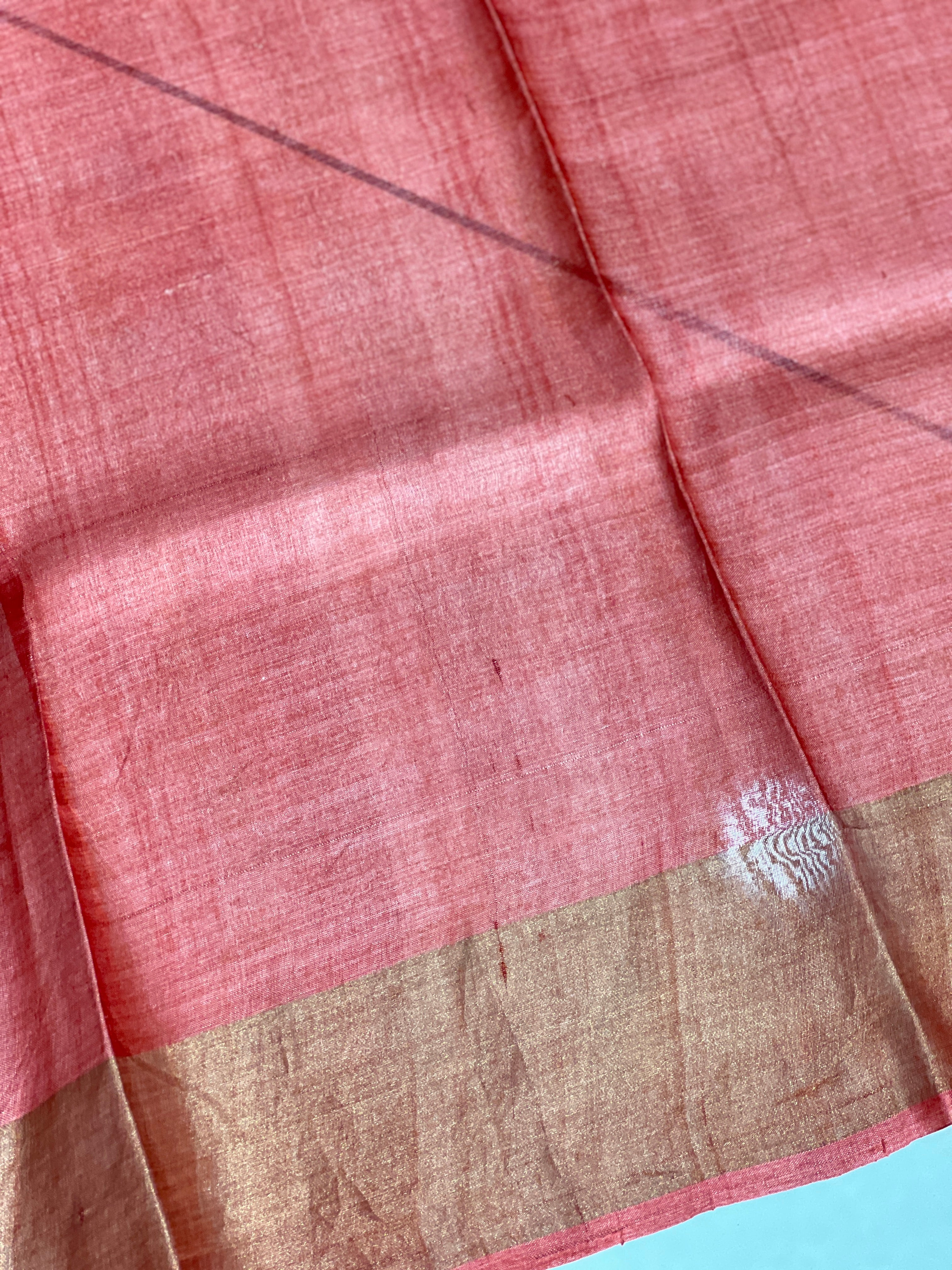 Pichwai Print Detailed Pure Tussar Saree | RGD1011