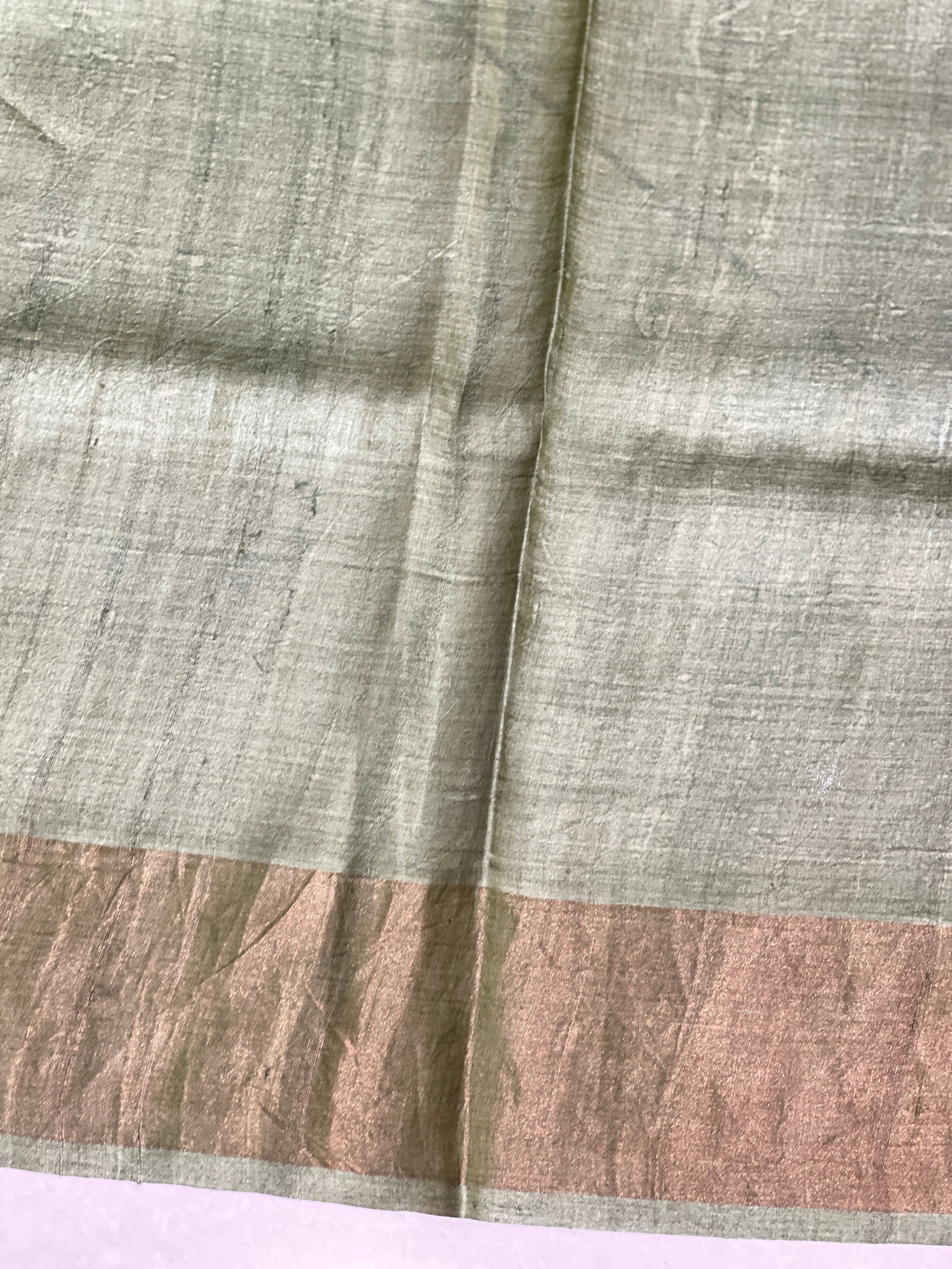 Sublimation Printed Pure Tussar Saree | RGD1013