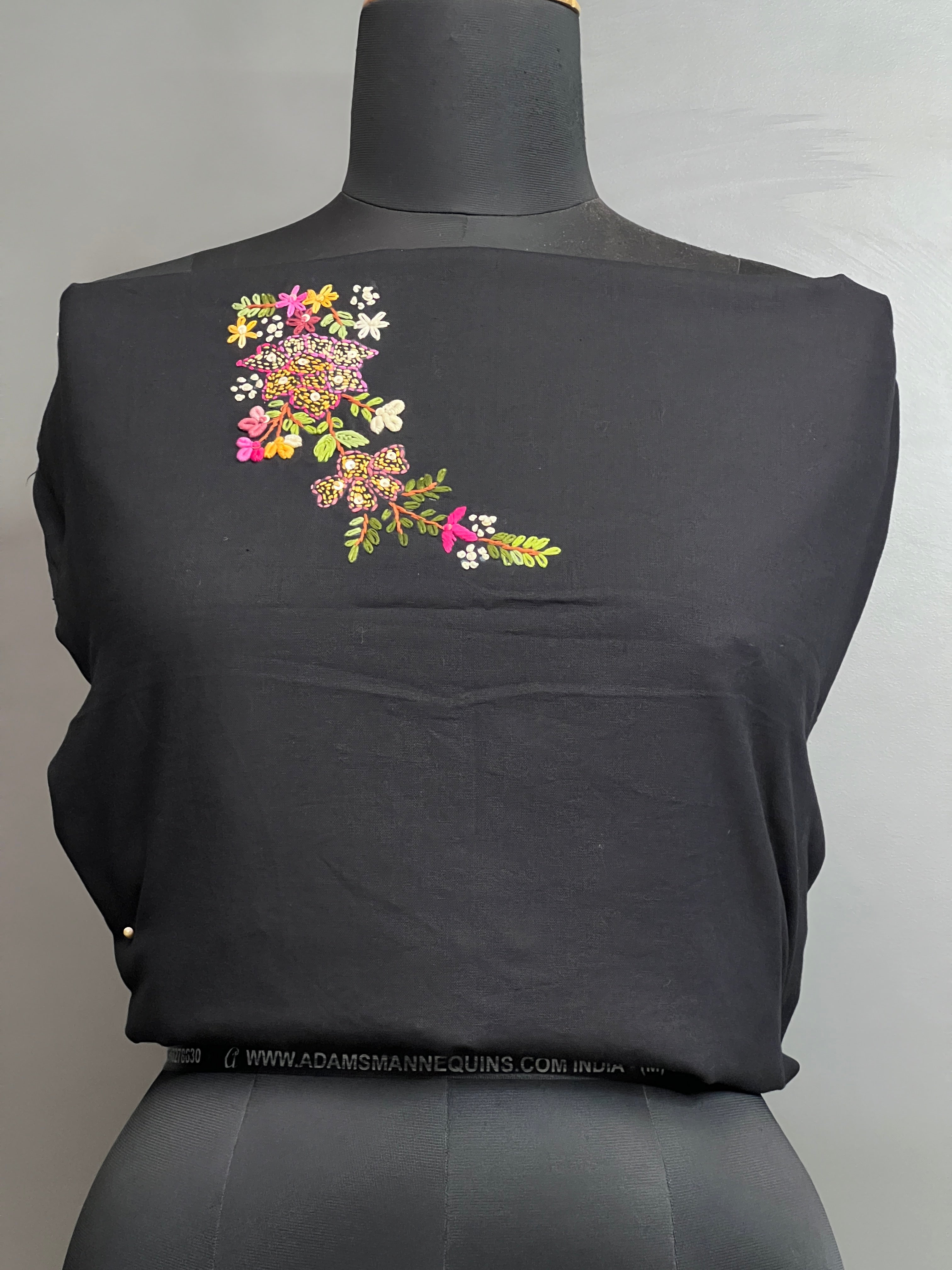 Hand Embroidery Cotton Blouse Material | OS461