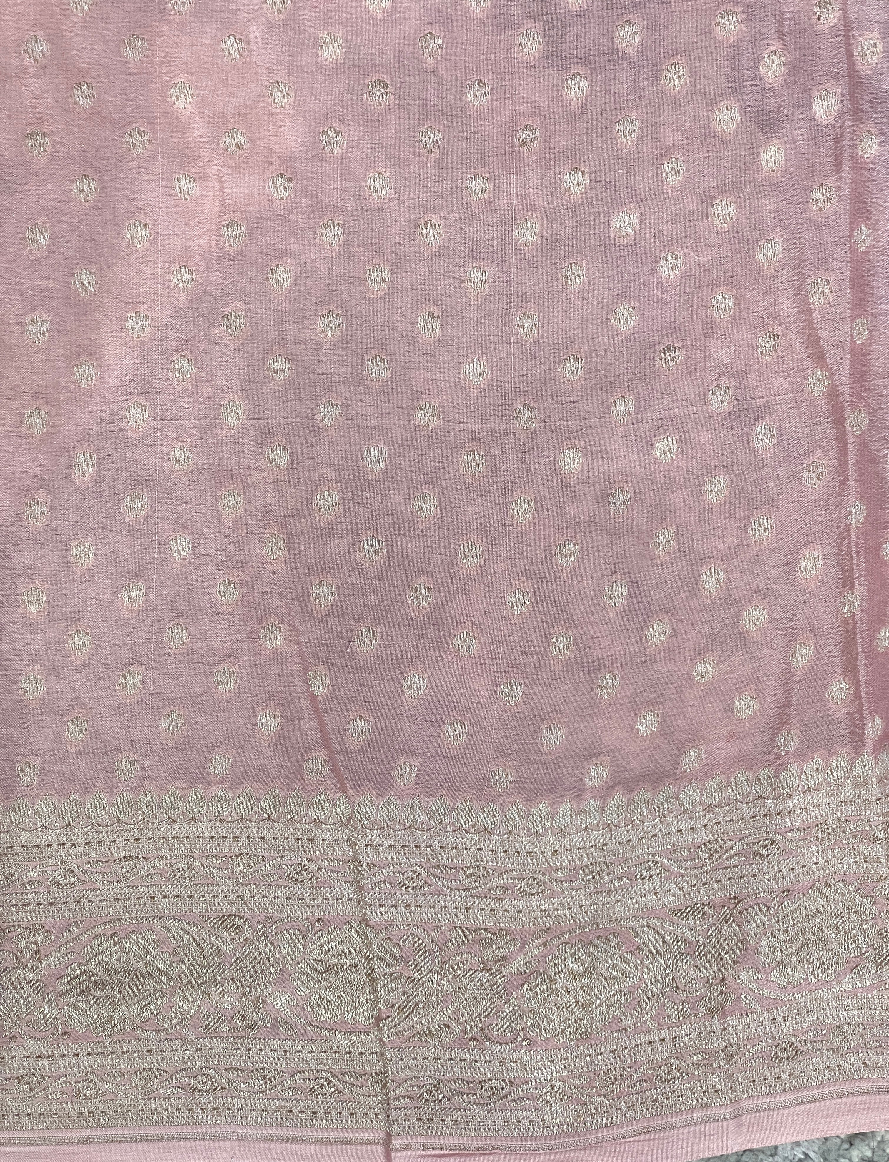 Zari and Thread Woven Georgette Banarasi Saree | YNG728