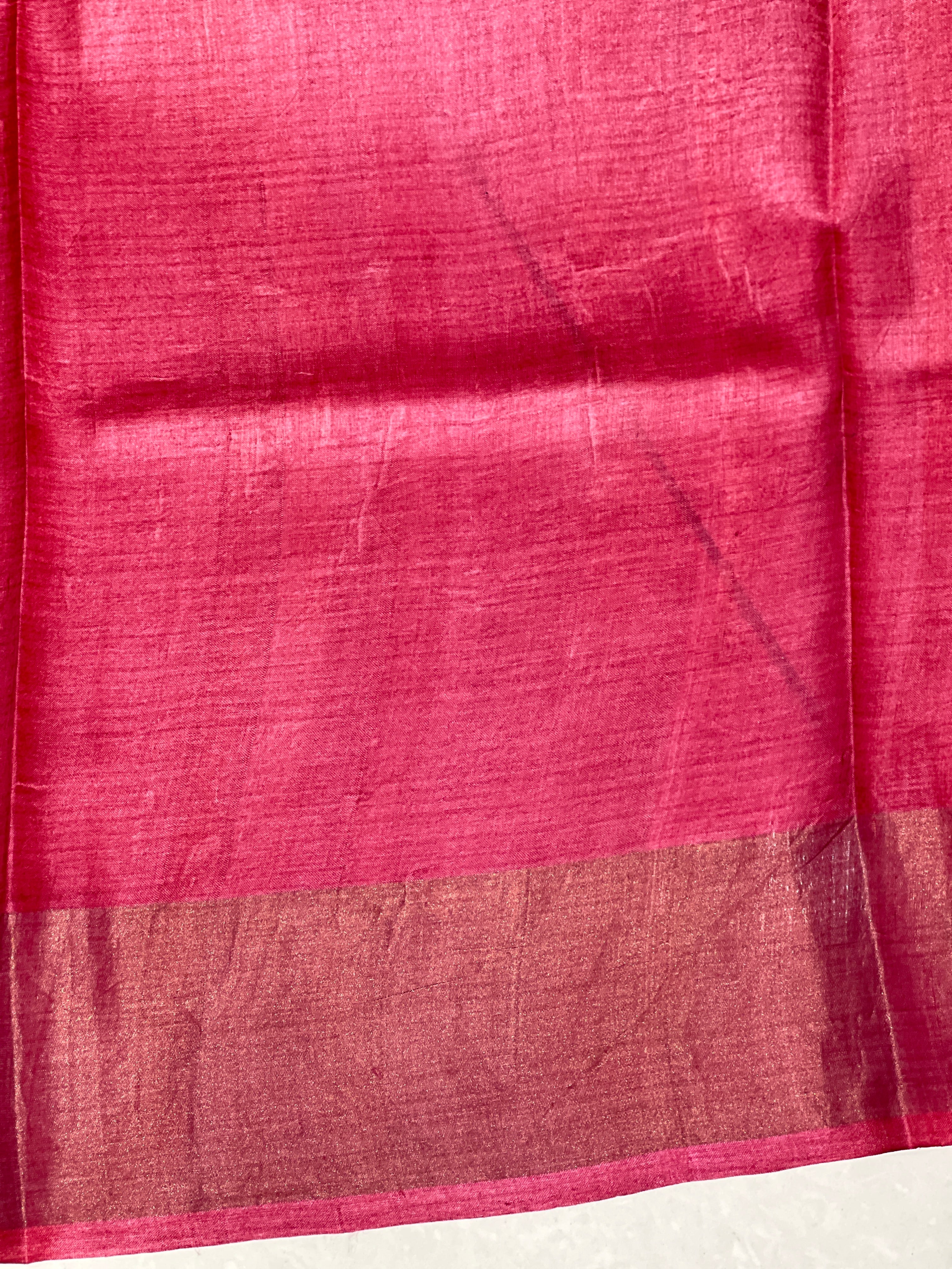 Sublimation Printed Pure Tussar Saree | RGD1014