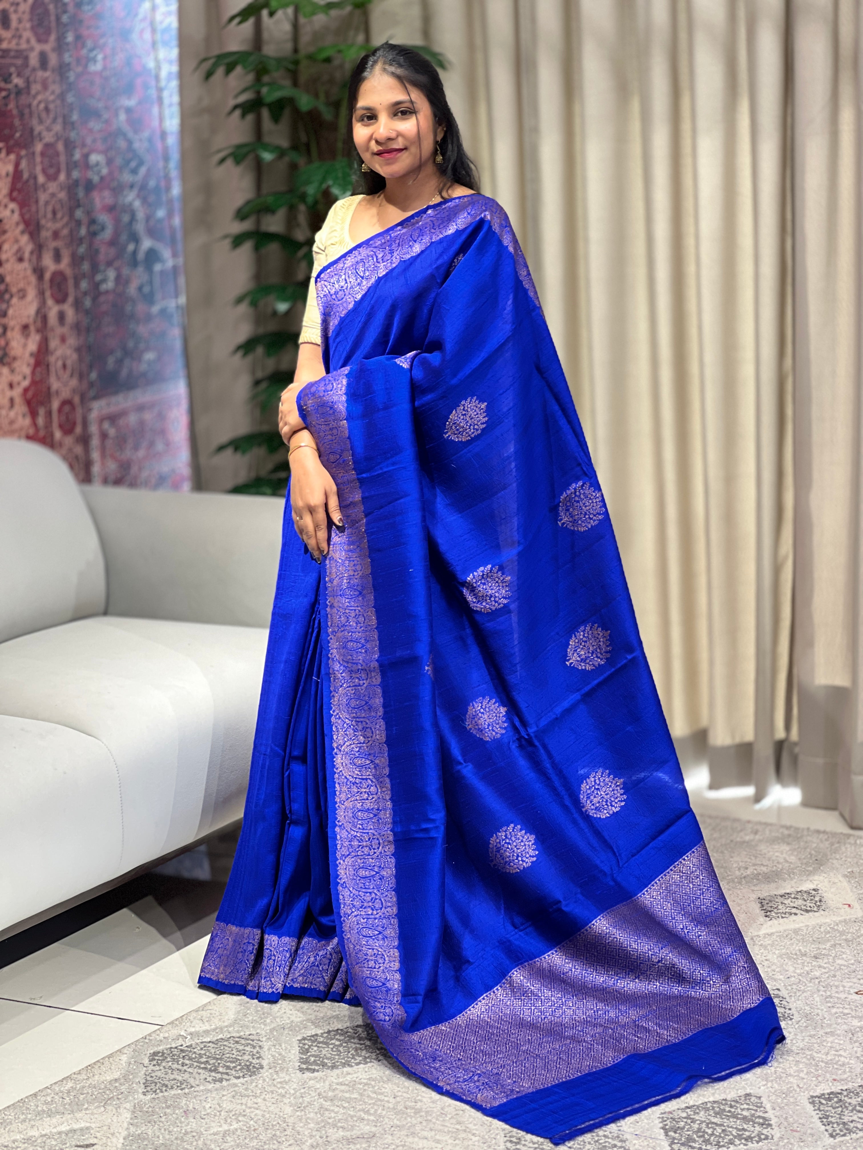 Banarasi Woven Raw Silk Saree | YNG738