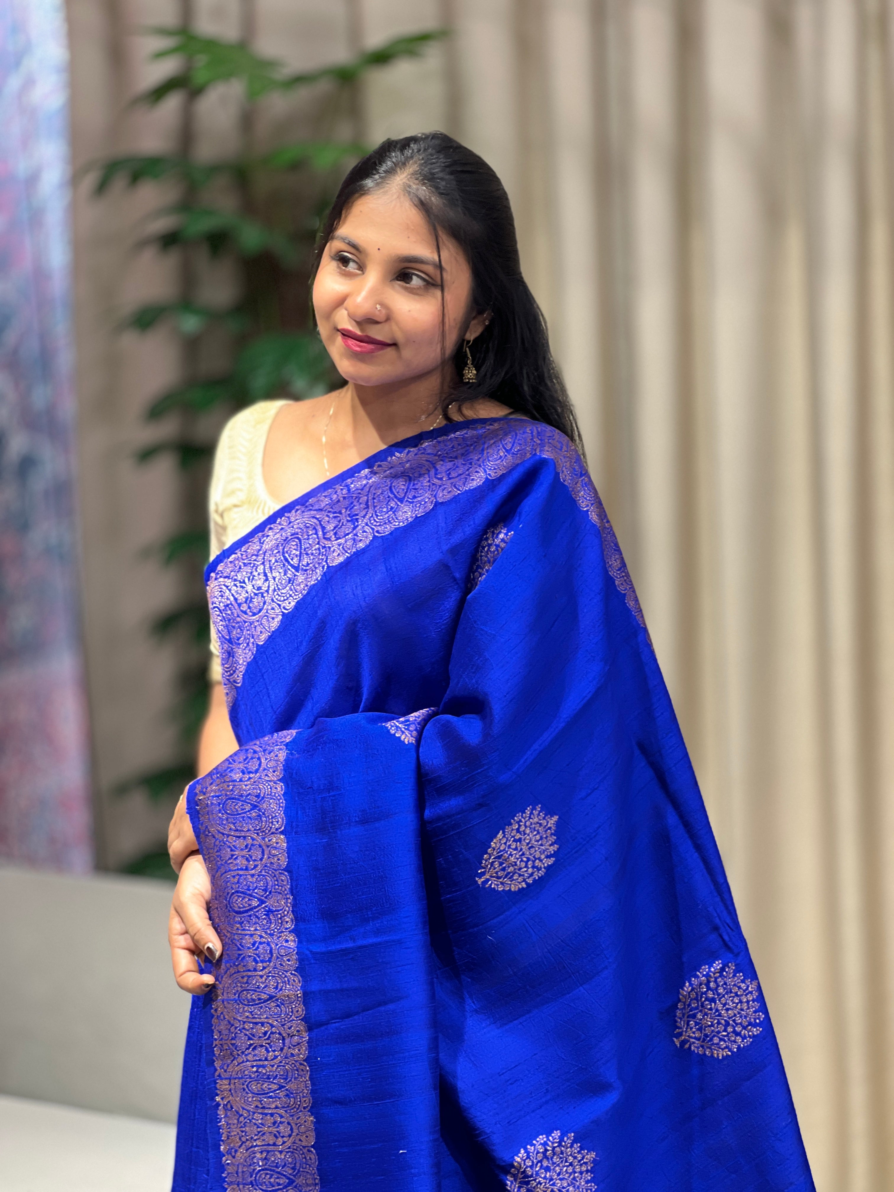 Banarasi Woven Raw Silk Saree | YNG738