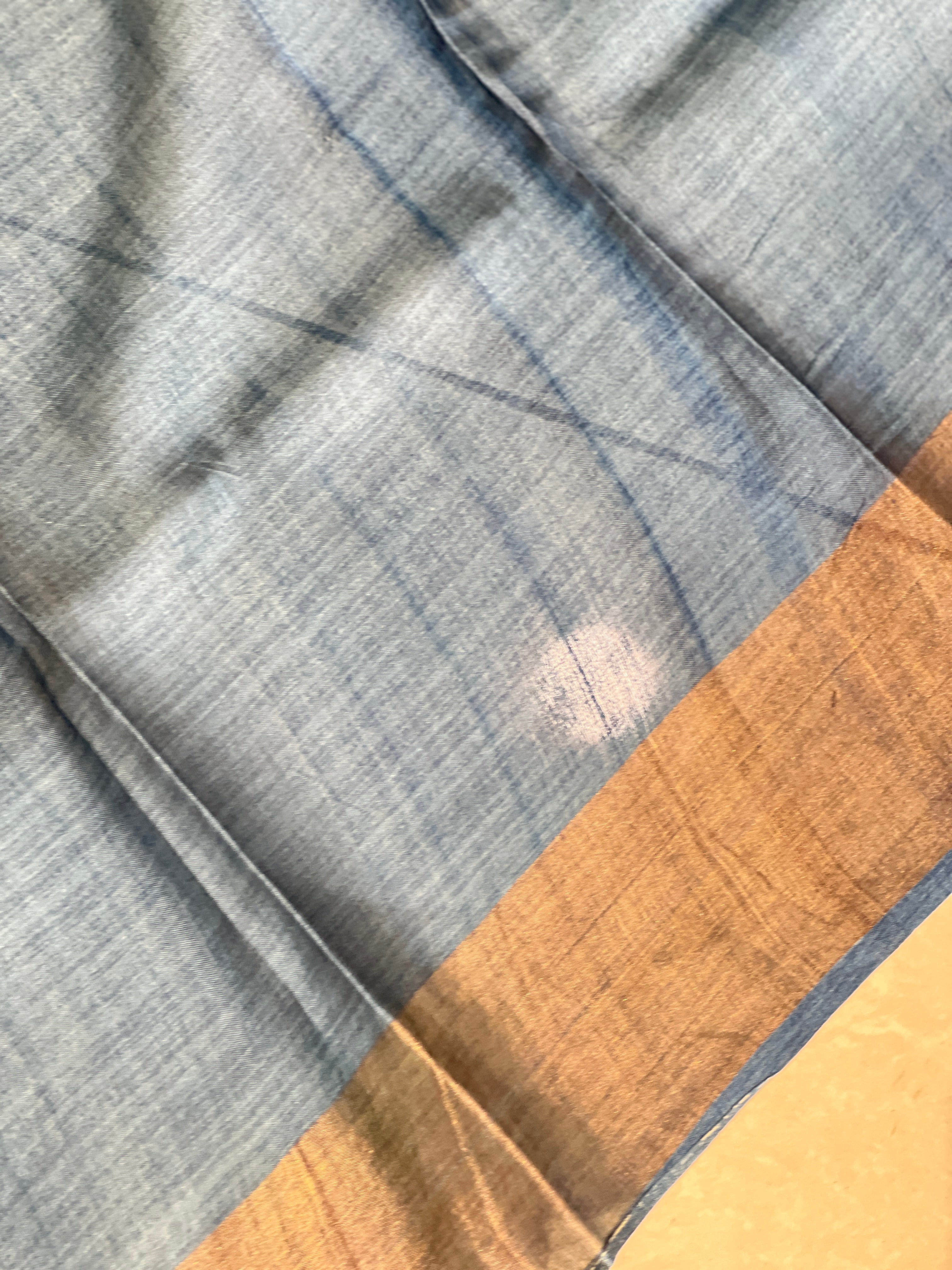 Pichwai Print Detailed Pure Tussar Saree | RGD1010