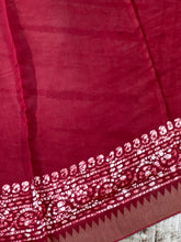 Batik Printed Chanderi Silk Saree | RGD391