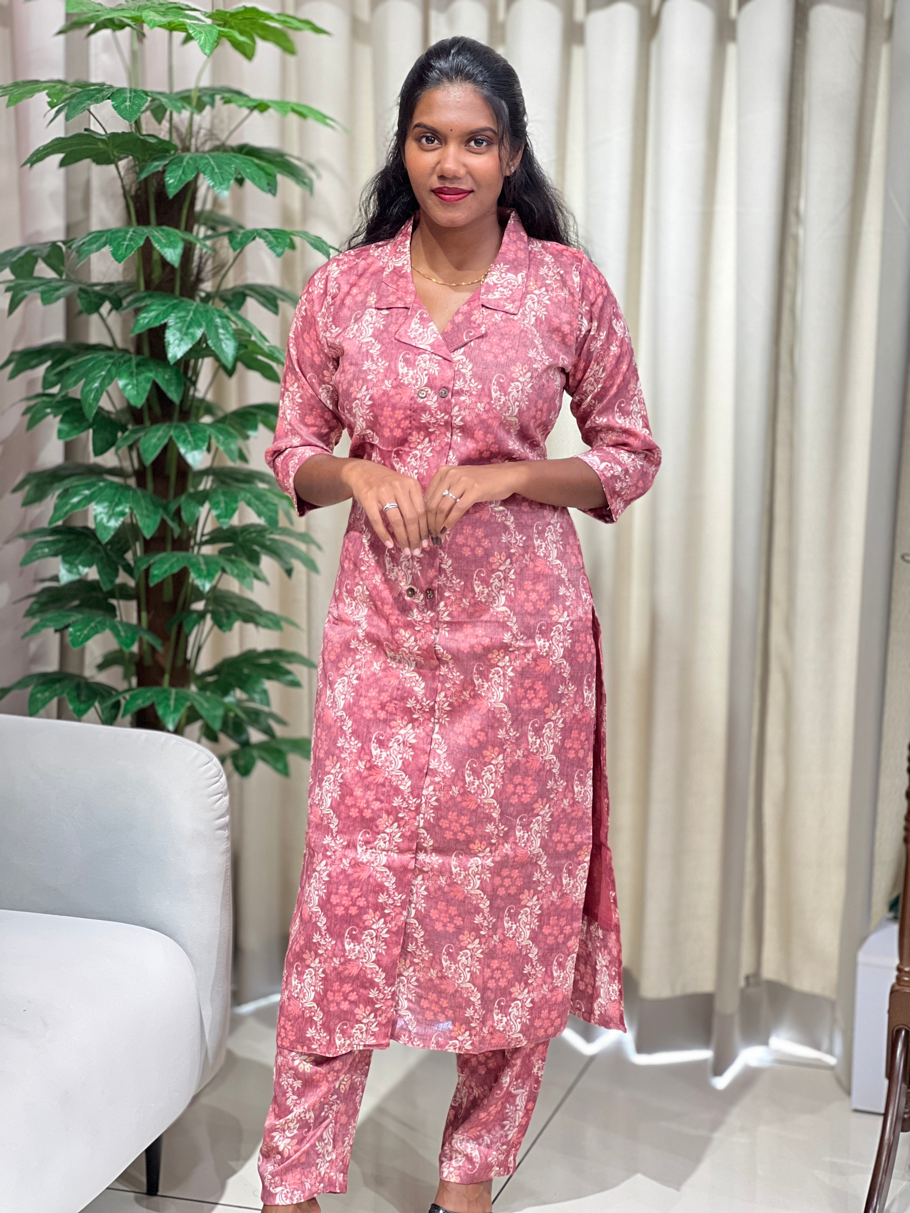 Digital Printed Rayon Finish Kurta Set | MSN124