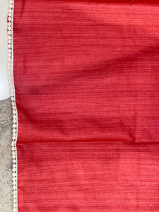 Floral Applique Work Tissue Linen Saree | KSD270